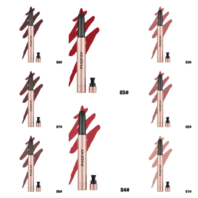 PHOFAY MATTE LIP LINER LIPSTICK PEN Set - Shop at LoveMi