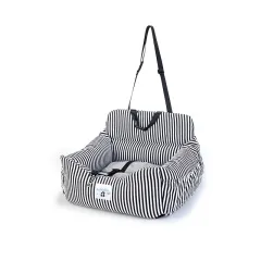 Car Kennel Car Indoor Dual-purpose Dog Kennel - Black And White Thick Stripes - View 1