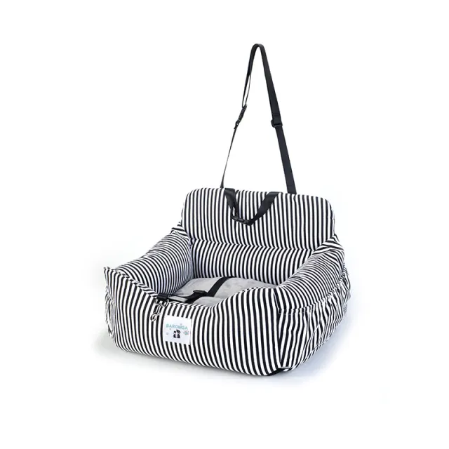 Car Kennel Car Indoor Dual purpose Dog Kennel Black And White Thick Stripes - Shop at LoveMi