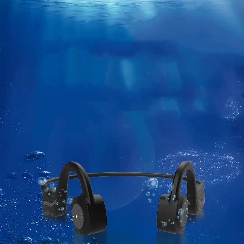 Swimming Bone Conduction Bluetooth Headset IPX8 Magnetic Charging