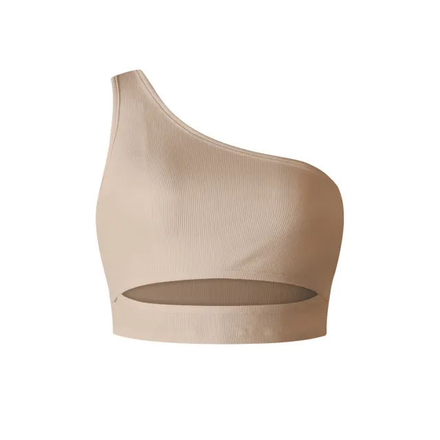 Women's Summer Sloping Shoulder Short Cropped Ribbed Vest Gsbe045 - Shop at LoveMi