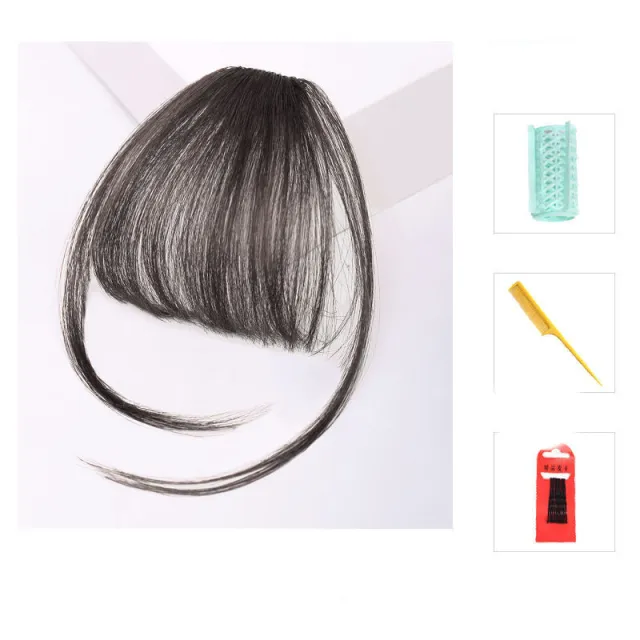 French 3d Air Bangs Wig Female Character Natural And Realistic Invisible Real Hair Piece 5 Style - Shop at LoveMi