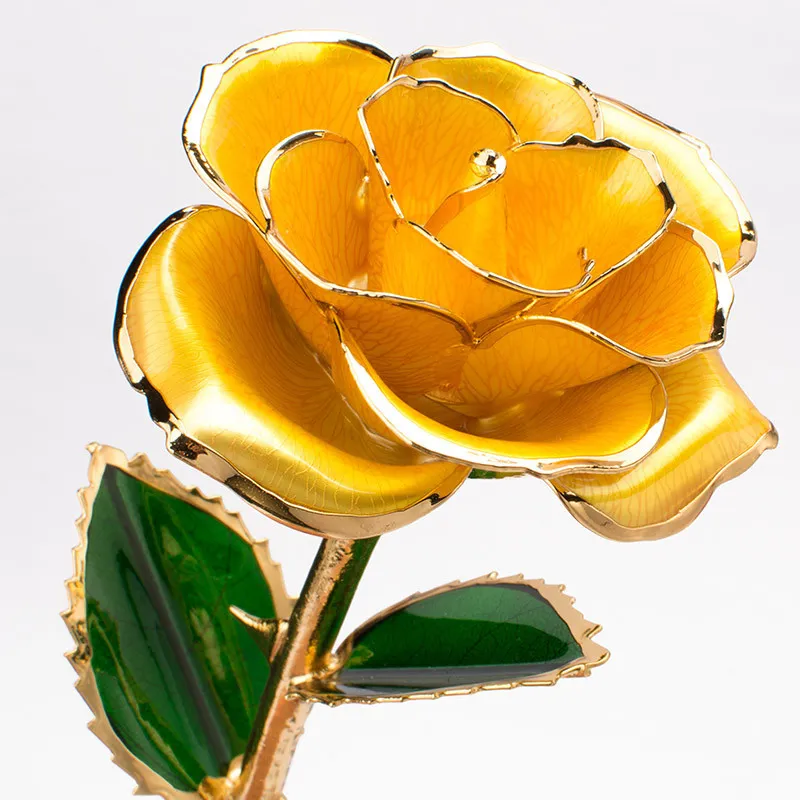 24K Gold-plated Rose Flower With A Gift Box Valentine's Day Gift – image 3