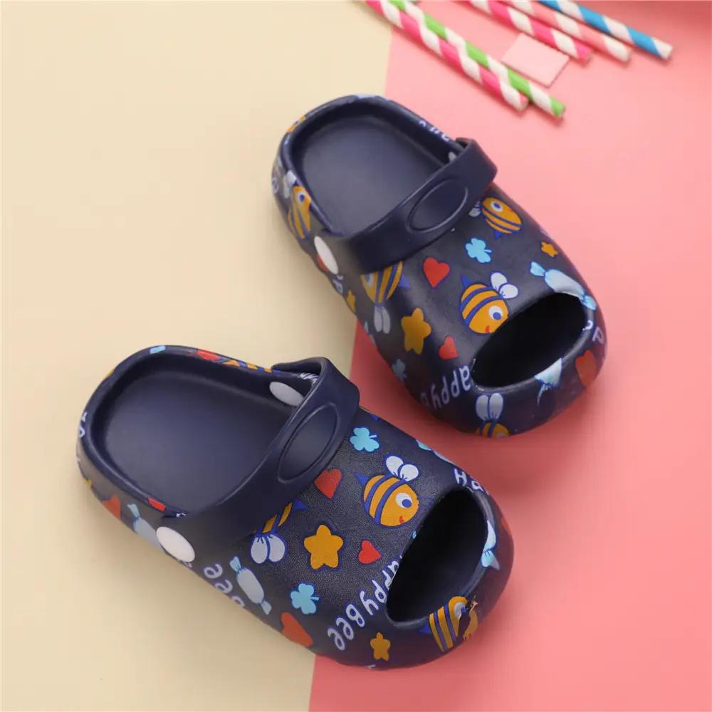 Cute Cartoon Home-printed Soft-soled Children's Slippers