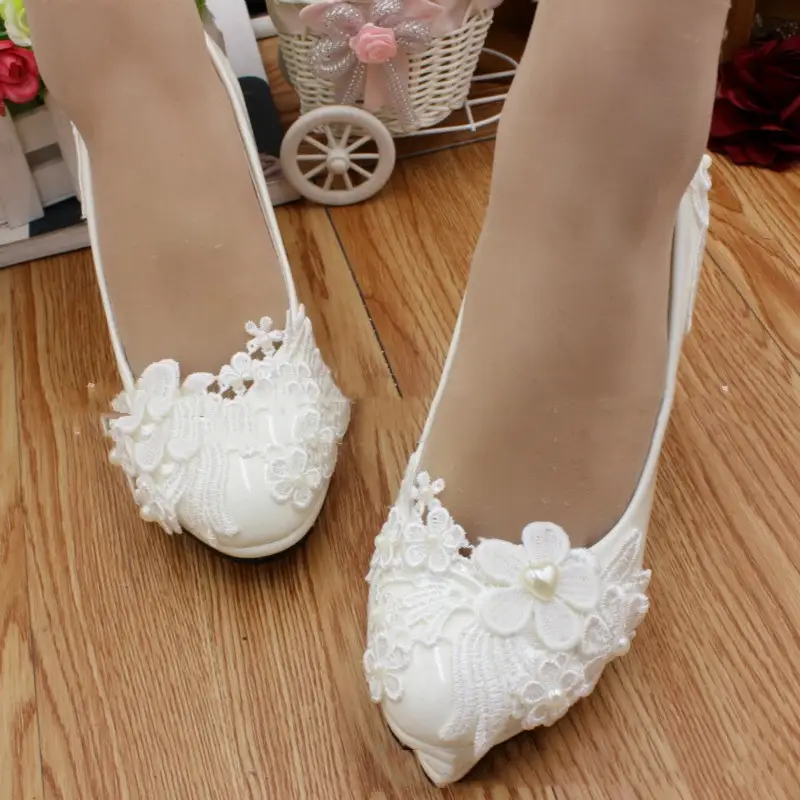 Waterproof Platform High Heel Large Size Wedding Shoes