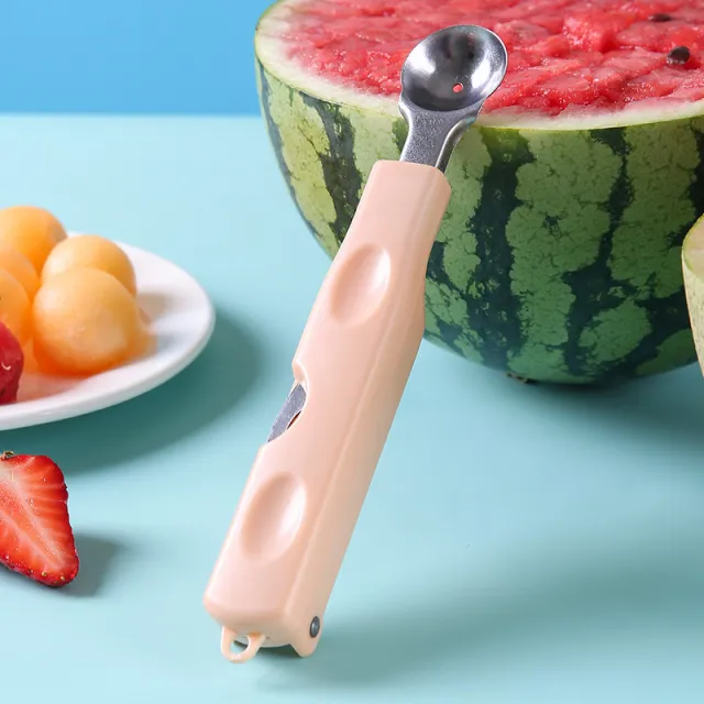 Stainless Steel Multifunctional Digging Spoon Pink - Shop at LoveMi