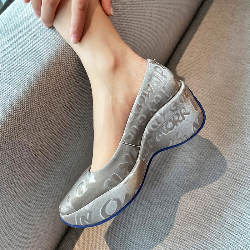 Women's Single Shoes All-match Shallow Mouth Platform Platform Shoes