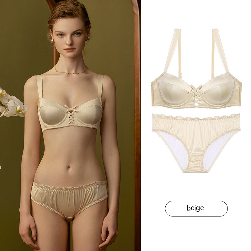 Beige bra underwear