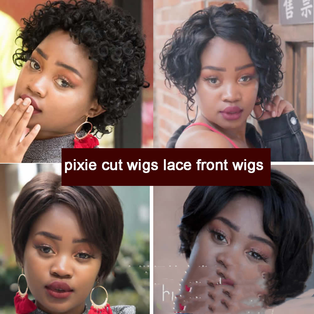 Wig Pixie Real Hair Front Lace — foto 2