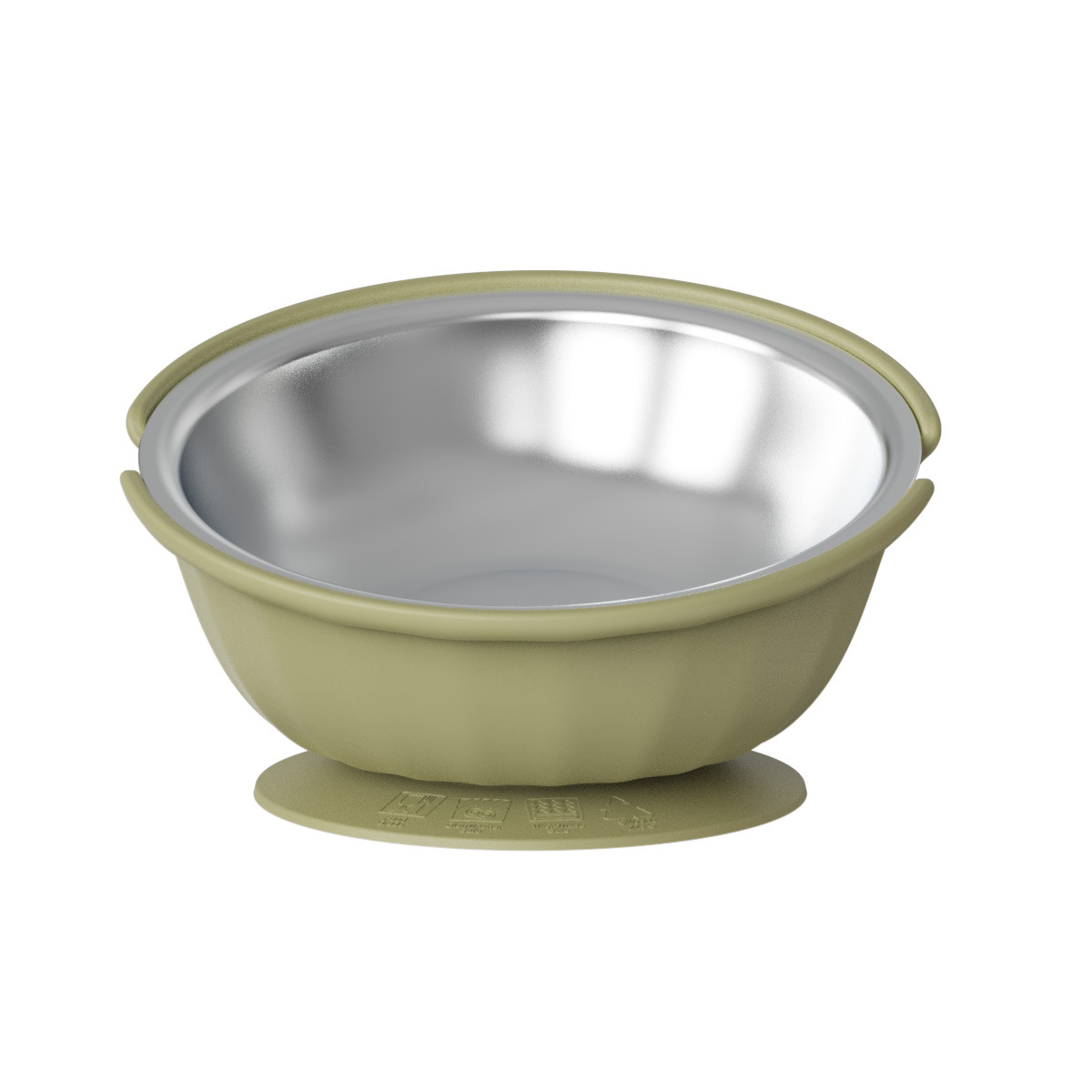Slow Feeder Dog Bowl With Stainless Steel Insert, Tilt Silicone Pet Food Bowl With Suction Base, Anti-Choking No-Tip Cat Bowl, Non-Slip Easy Clean Slow Eating Bowl For Small Dogs And Cats