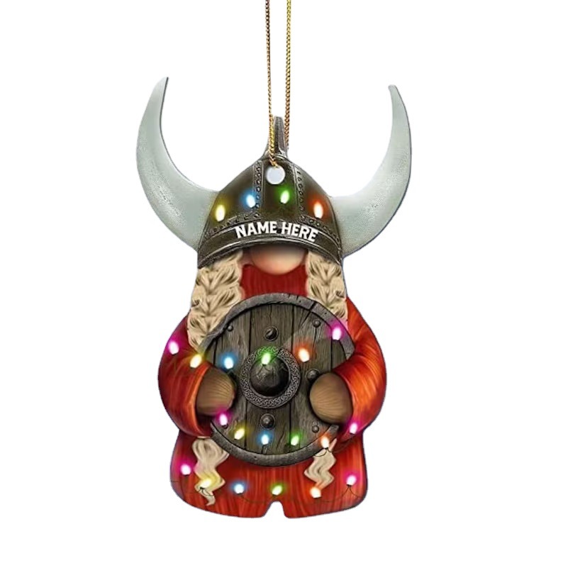 Christmas Pattern Couple's Pendant Acrylic Printing