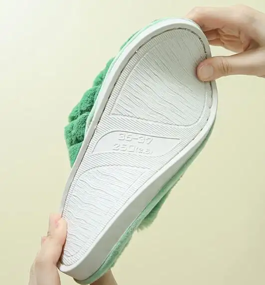 Winter Non-slip Ladies Home Cotton Slippers