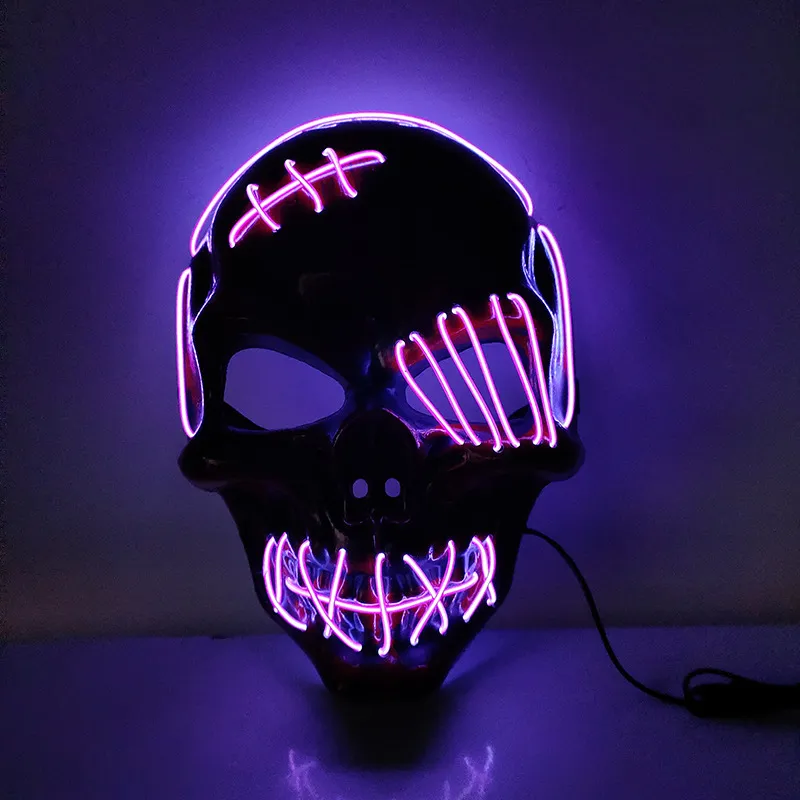 Scar One-eyed Pirate Mask Bloody Horror Cold Light Halloween Mask Led Glowing Mask – image 8
