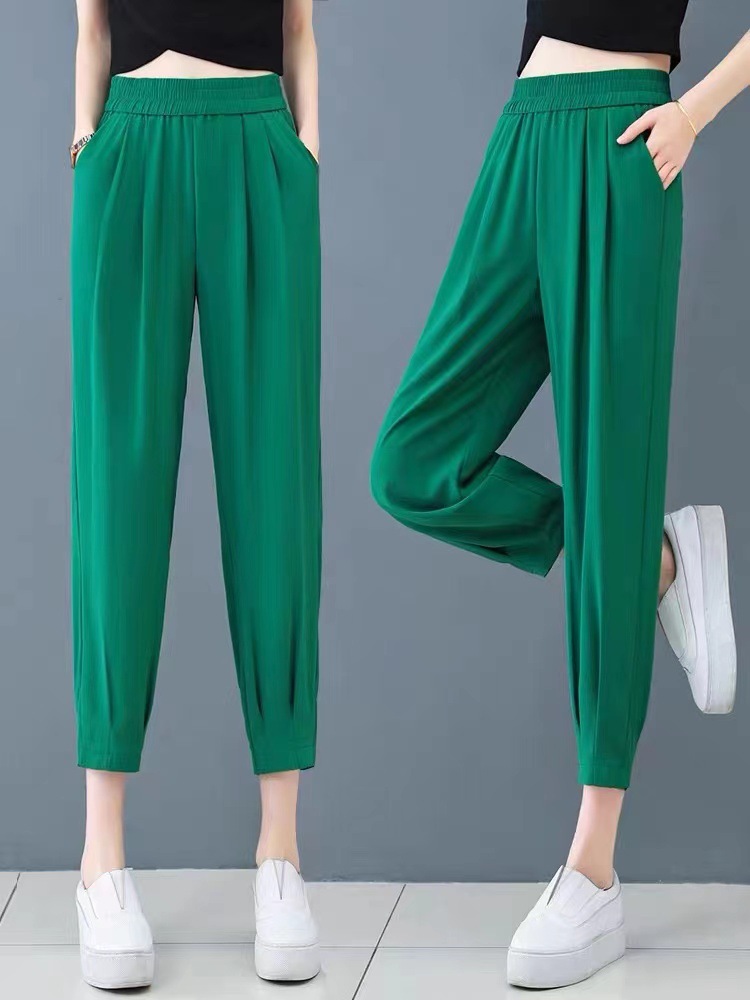 Women's Summer Thin High Waist Slim Casual Pants