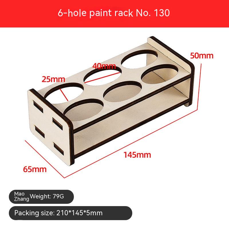 6 Holes Paint Rack No 130