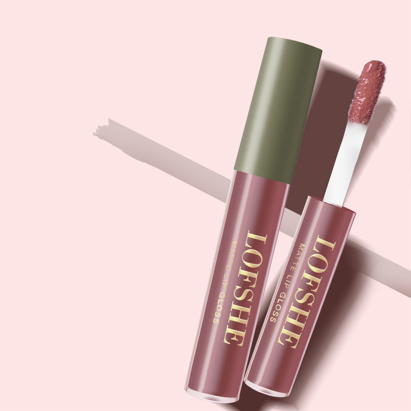 6 Colors Nonstick Cup Earth Matte Lipstick Glaze (2)