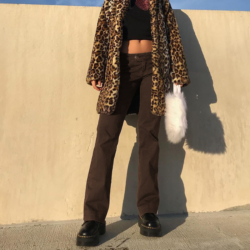 Small Women's Skinny Flared Pants Straight-leg Pants