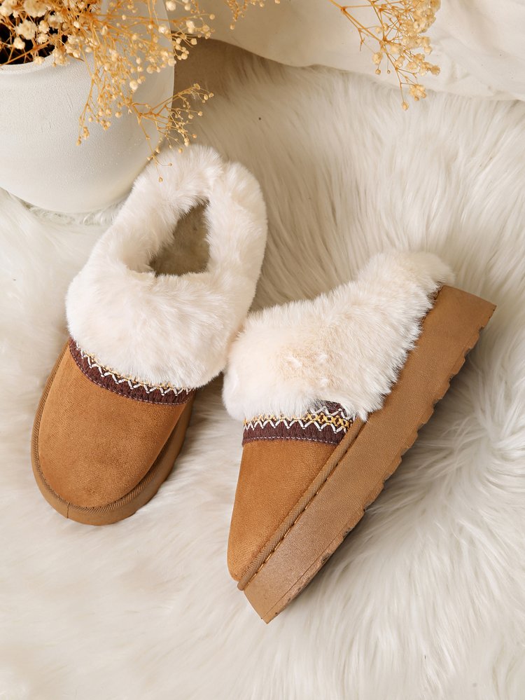 Suede Platform Snow Boots, picture 3 of 4