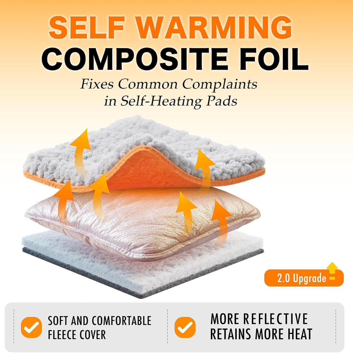 Self Warming Cat Bed, Upgraded Thermal Mat For Indoor Cats — foto 7