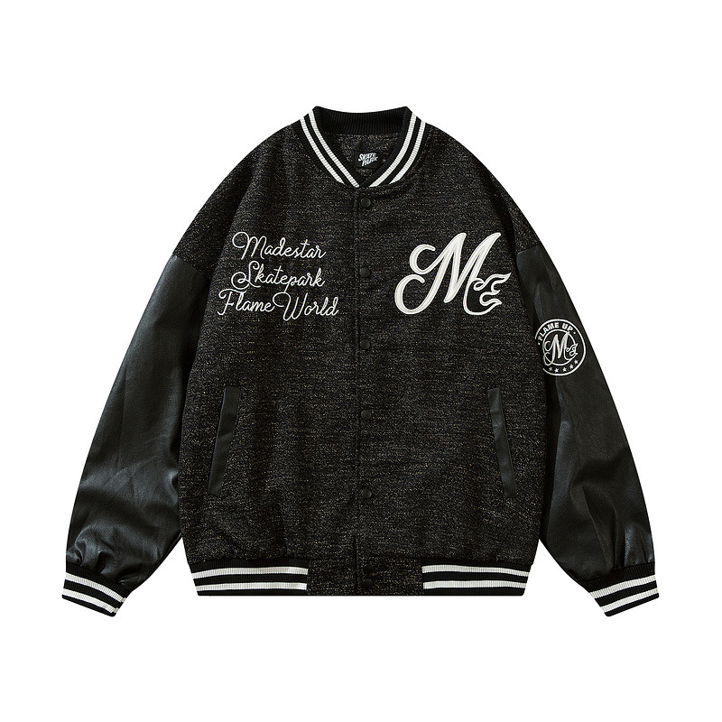 Men's And Women's American High Street Embroidered Jacket