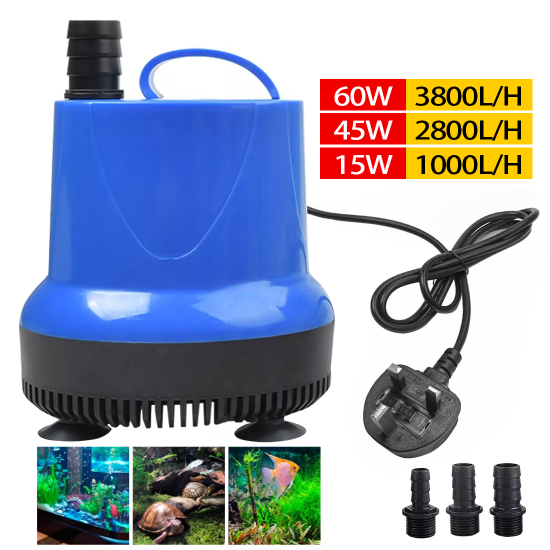 Submersible Water   240V Pool Pond Aquarium Fish Tank Water Feature Fountain-15W — foto 8