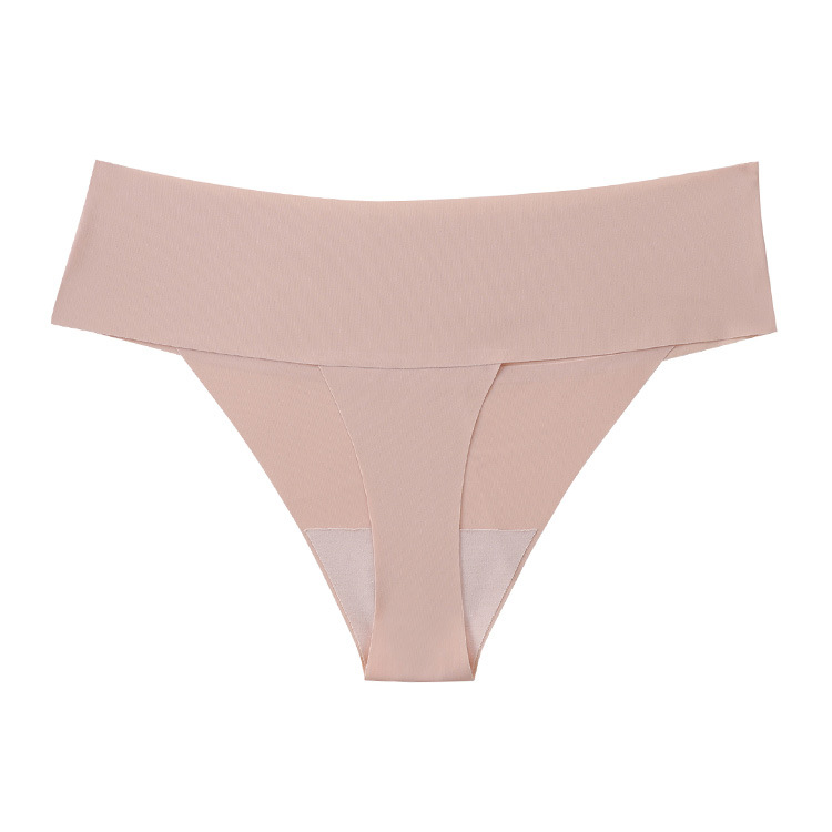 Title 3, A Piece Of Seamless Thong Women Low Waist Ice Silk