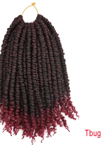 TOMO Pre twisted Passion Twist Crochet African Dirty Braids Crochet Hair 12Inch Tbug - Shop at LoveMi