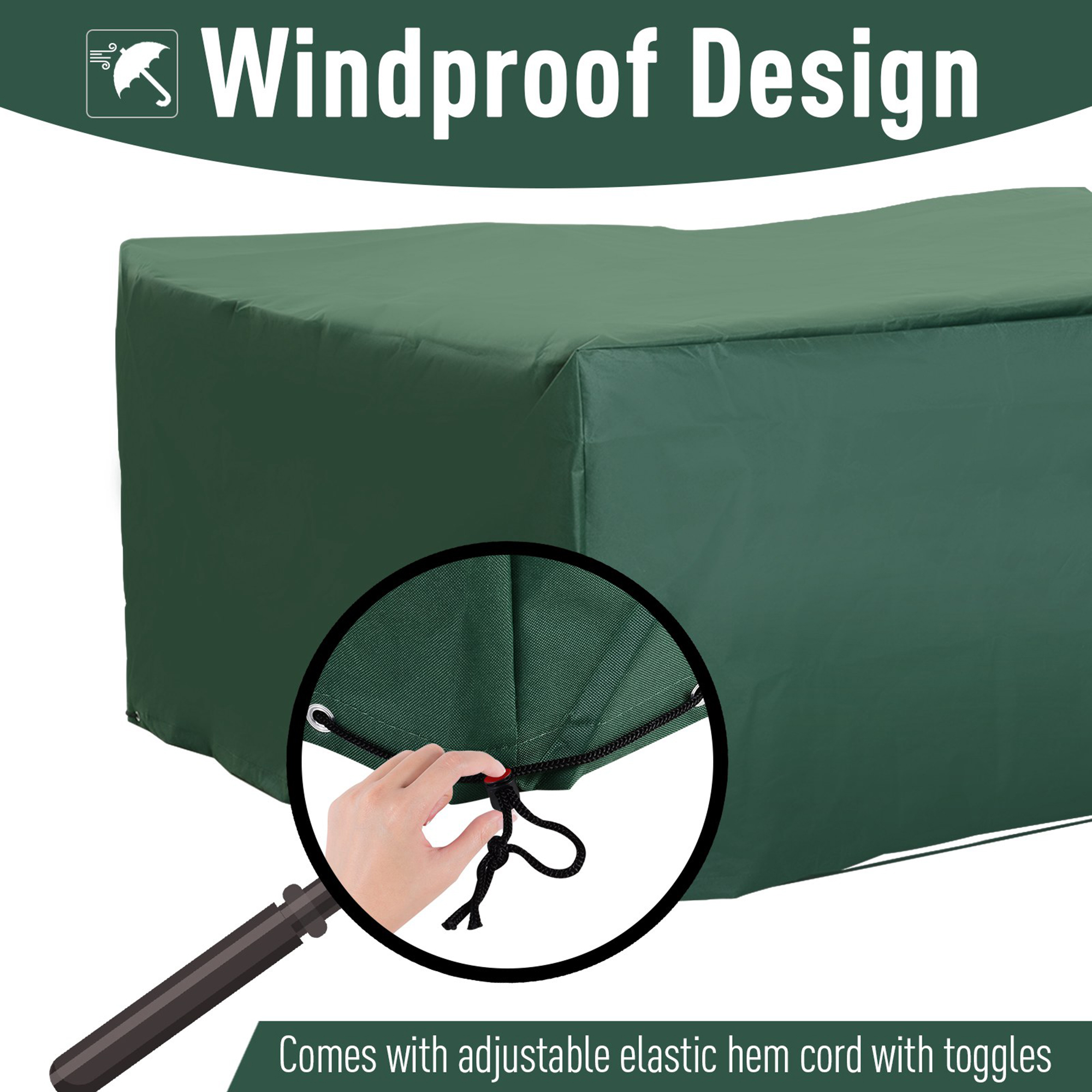 Outdoor Garden Furniture Cover, Waterproof And UV Resistant, 600D High-strength — image 5