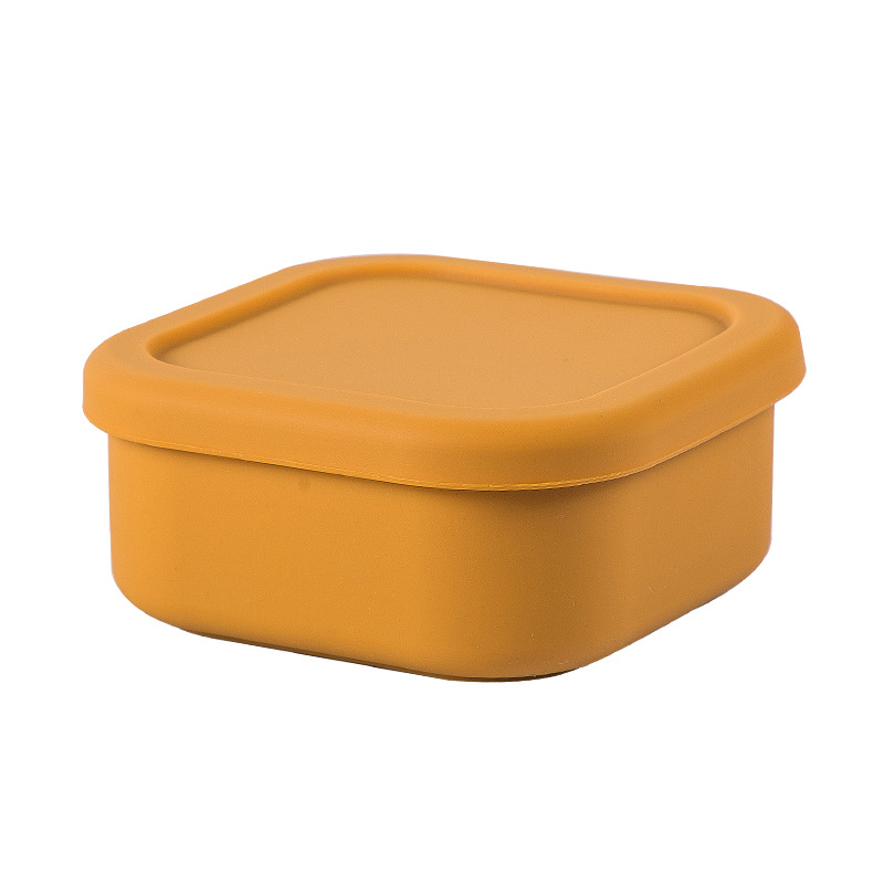 Title 5, Silicone Square Fresh-keeping Lunch Box Microwa...