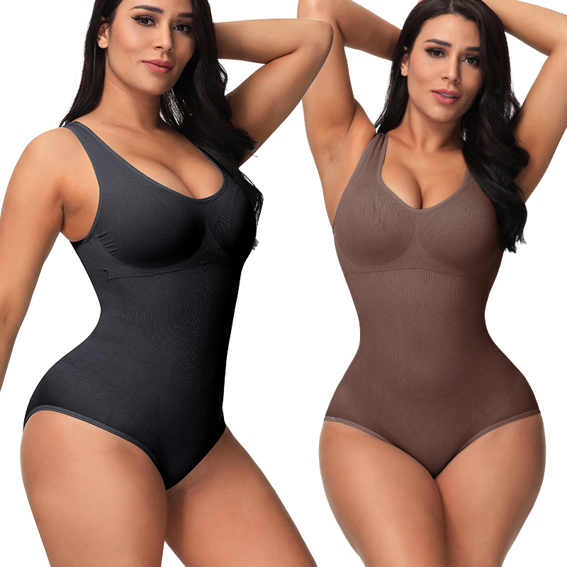 Women's Plus Size Bodysuits Backless Camisole Oversized Bodies Tummy Control  Tight Jumpsuit for Obese Females - AliExpress