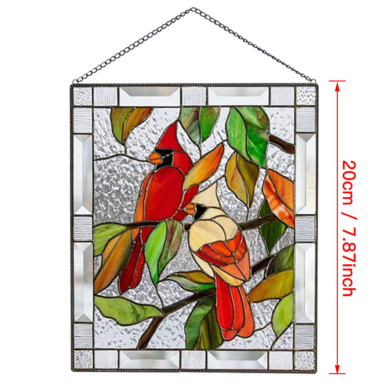 Strong Plastic Stained Look Bird Design Garden Garden Decor