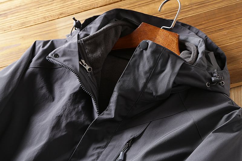 Outdoor Jacket Three In One Detachable Two Piece Suit Plus Velvet Thickening