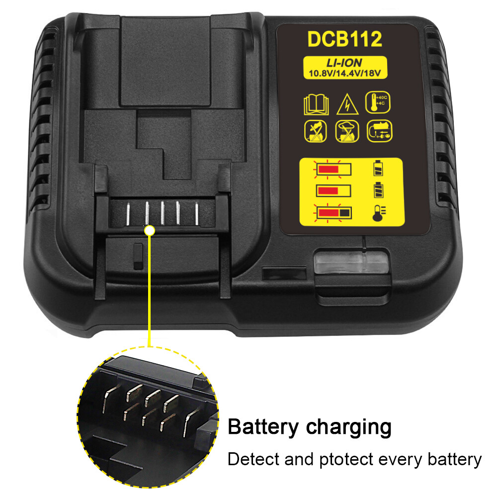 Battery Charger Replace For  DCB112 10.8V-18V DCB182 DCB200 DCB184 DCB180 — foto 4