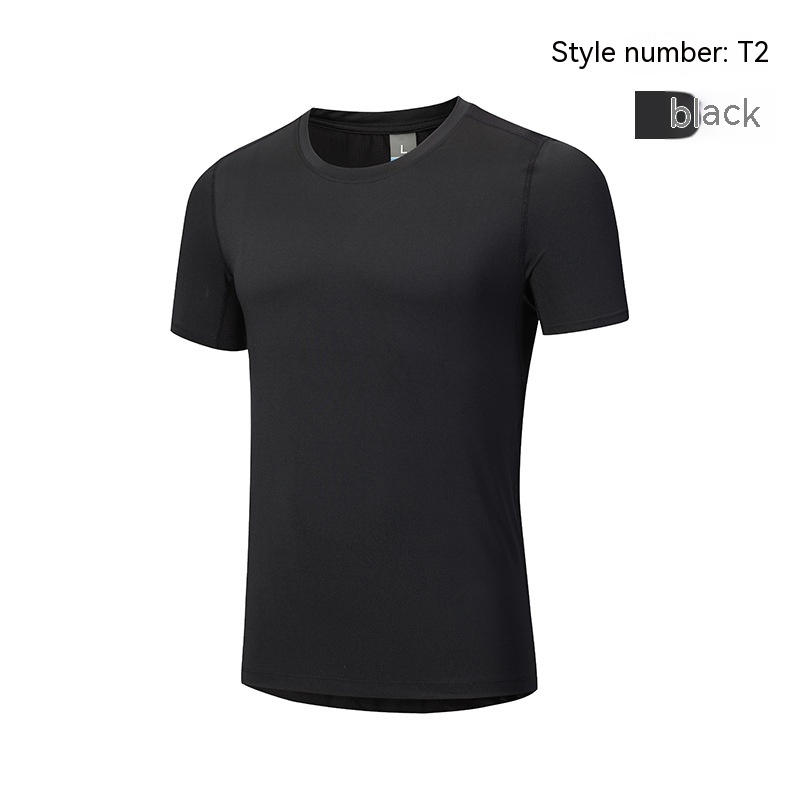 Sports Stretch Short Sleeve Tight Ice Silk Seamless And Breathable