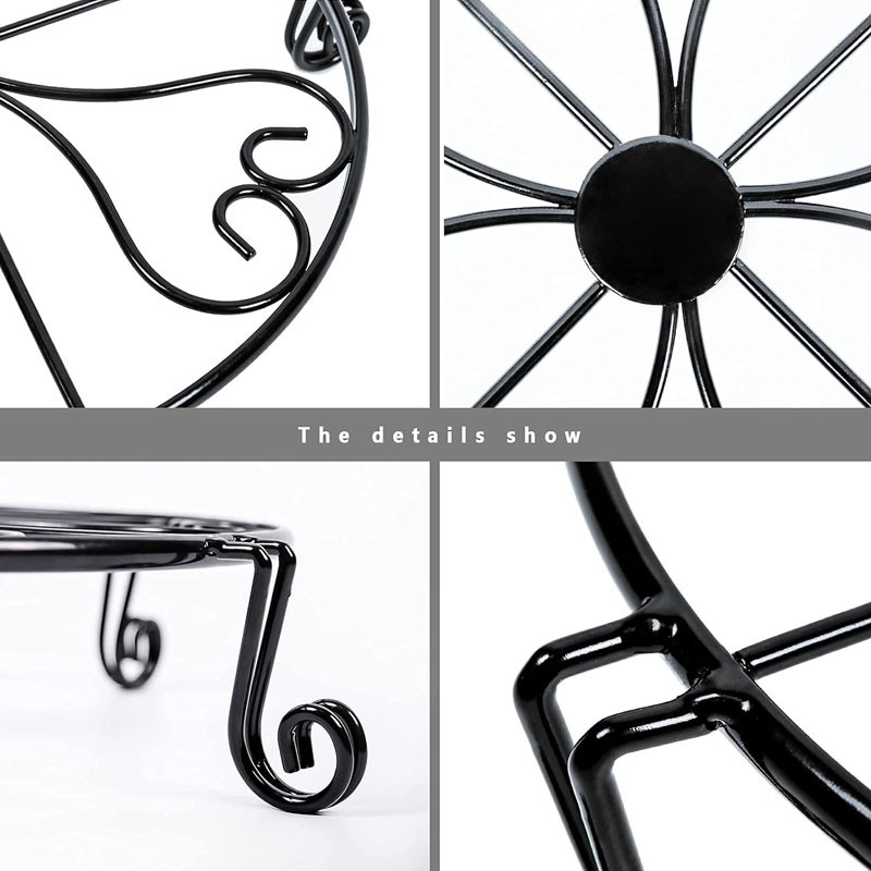 3pcs Indoor Metal Plant Stand Decorative Iron Flower Pot Holders Steel — image 3