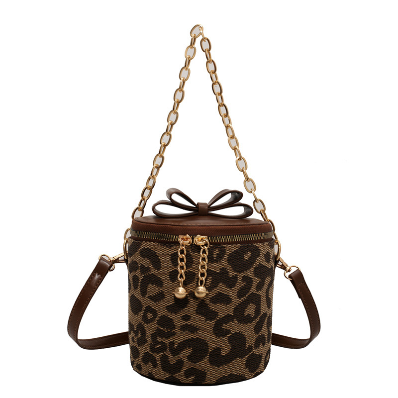 Title 5, Cute Chain Bucket Bag Torba za rame Leopard