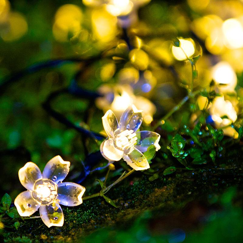 Solar Sakura Small Lantern String Light Outdoor Waterproof Courtyard Arrangement — foto 6