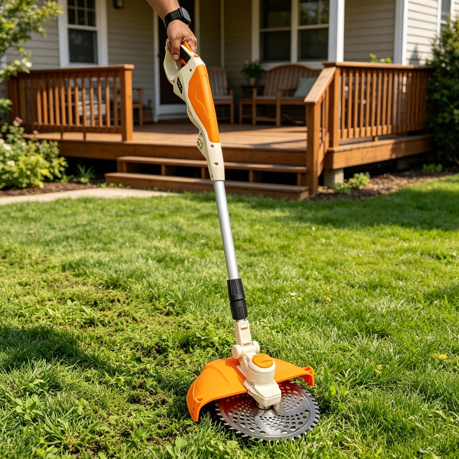 Cordless Electric Grass Trimmer Brushless Engine Lawn Edger — image 10