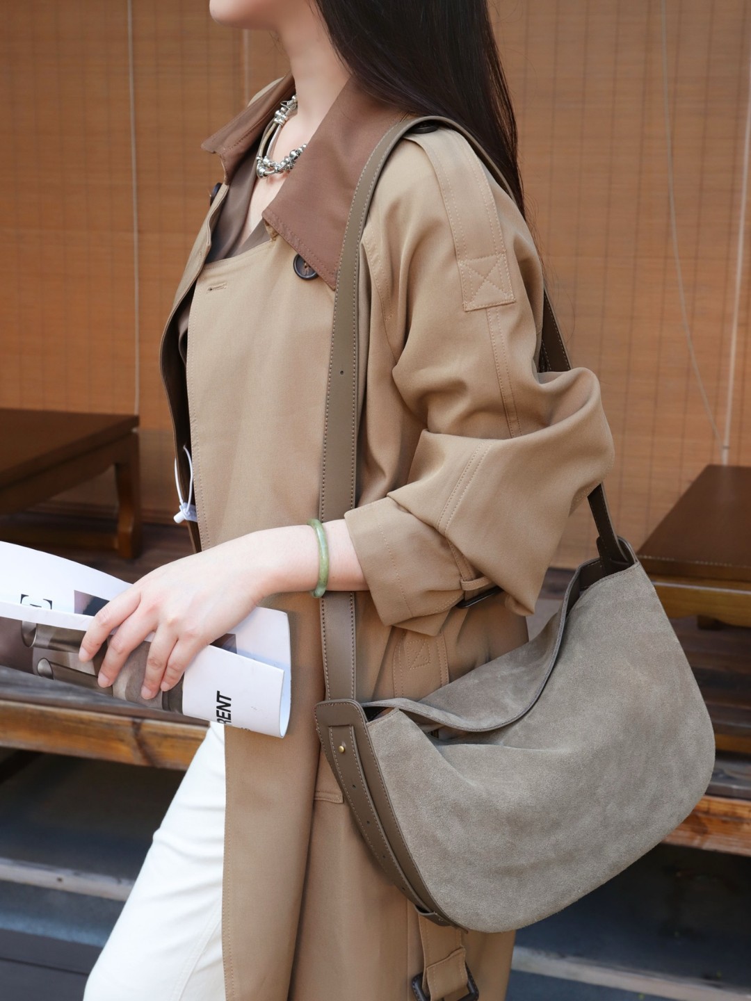 Retro Matte Genuine Leather Underarm Bag For Women, New Autumn-Winter Versatile Dumpling Bag, Casual Fashion Crossbody And Shoulder Bag 2