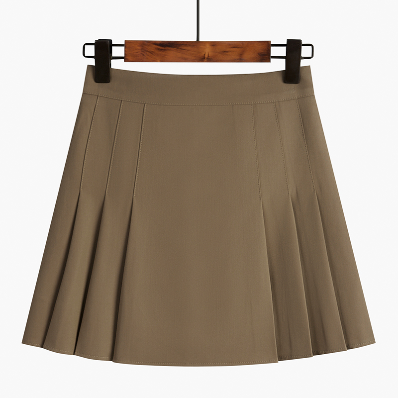 The New Small Short  Is Thin And Long Black Skirt