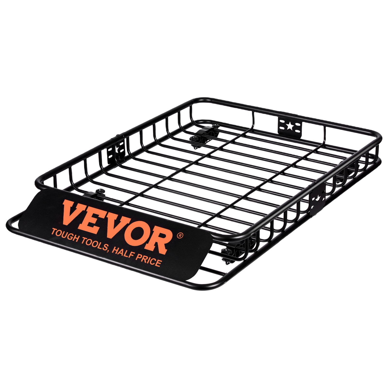 Roof rack cargo basket U-bolt universal crossbar mounting hardware detail