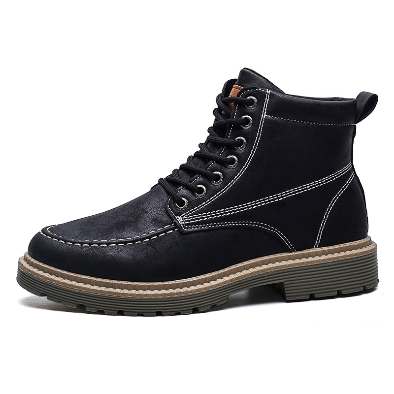 Title 4, Mens Trend Casual Tooling Boots, Retro Leather...