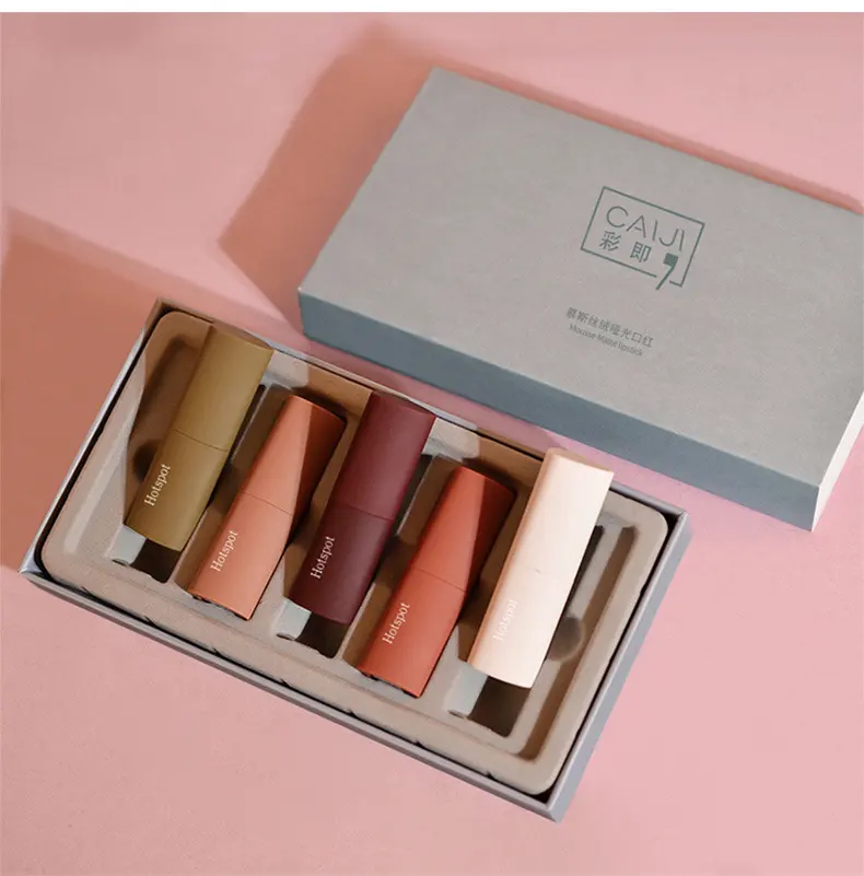 Gift Box Lipstick Set Cosmetic Mousse Velvet Matte Waterproof
