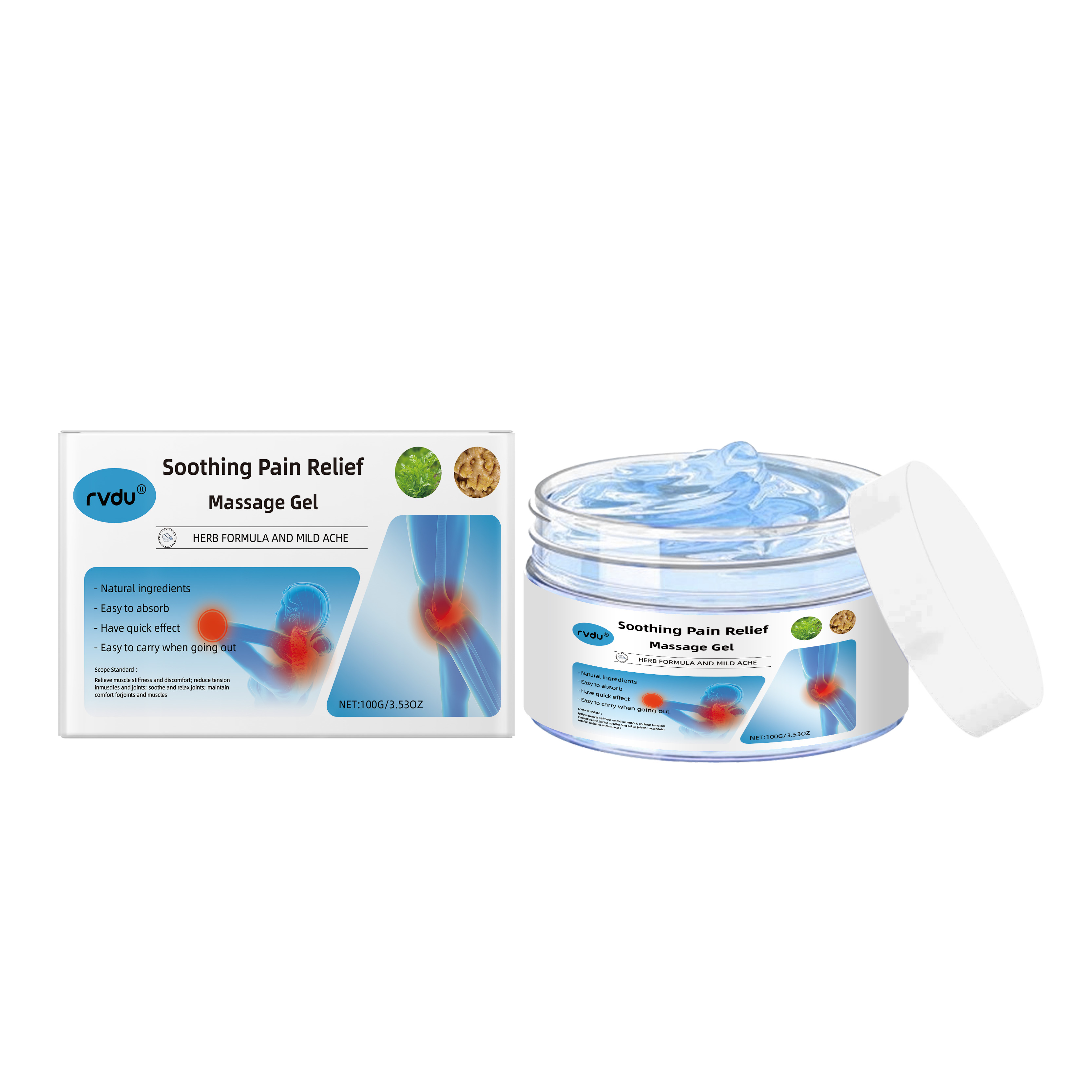 Rvdu JointCare Gel Knee Lumbar Shoulder Neck MusclePain Body Care Massage Cream Gel