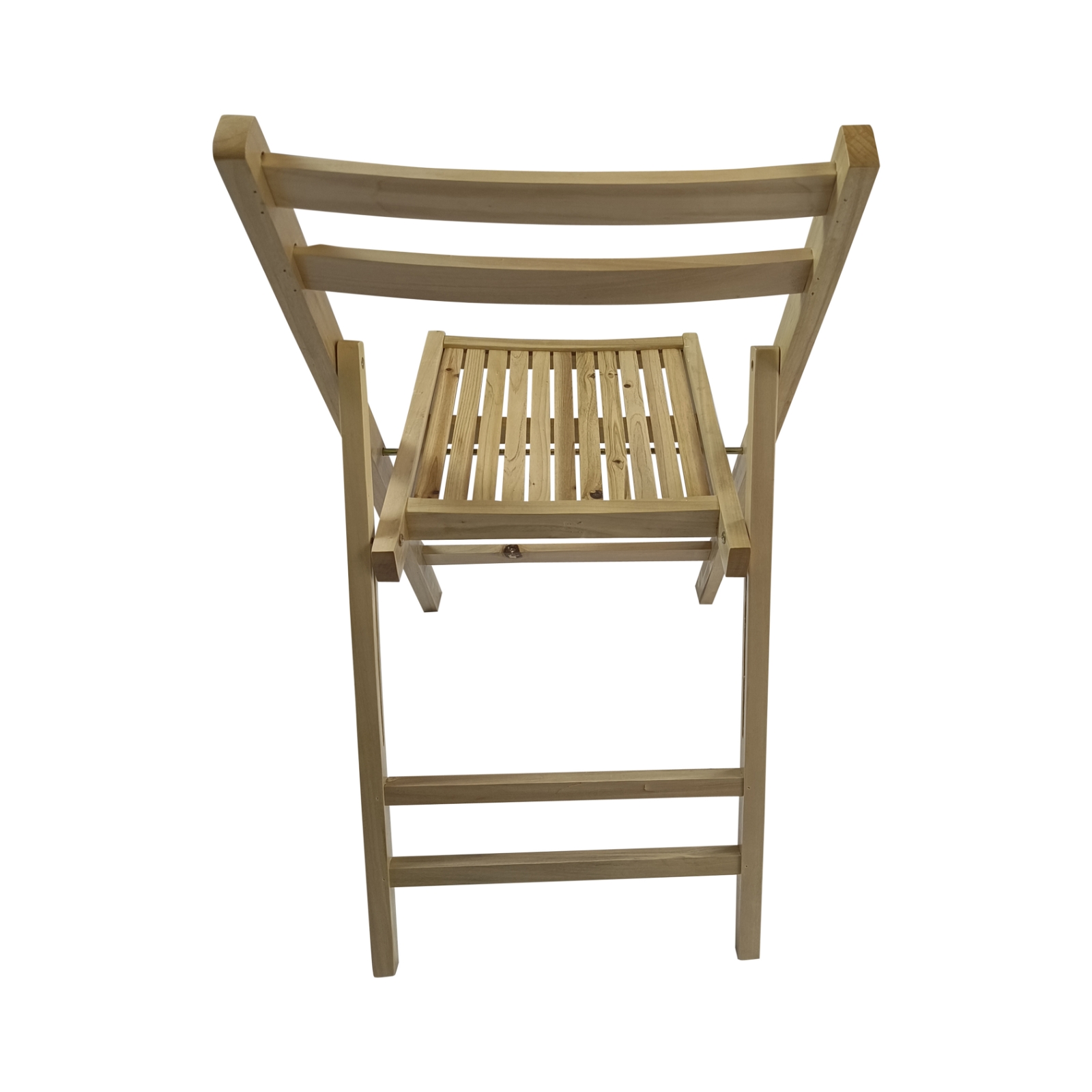 Slatted Wood Folding Chair, Set Of 4 - Foldable For Special Events