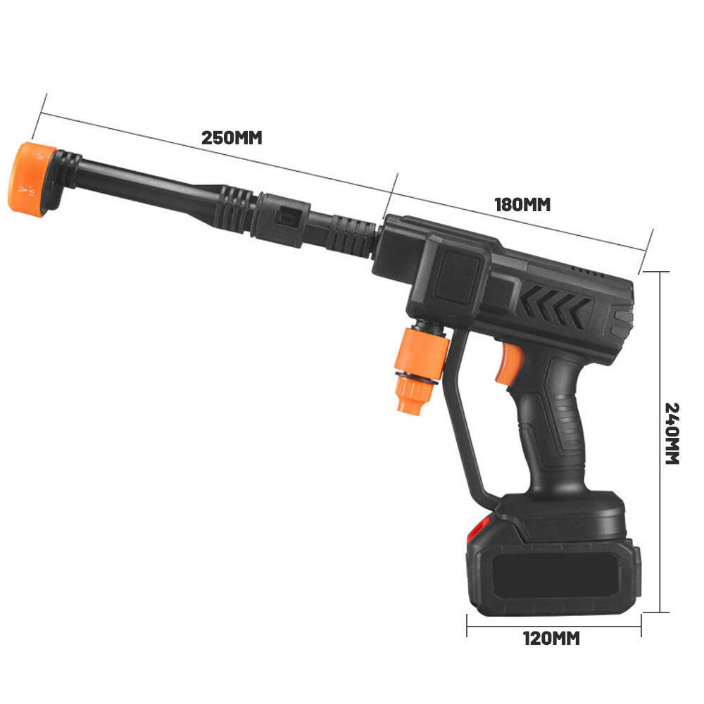 2 Battery Portable Cordless Car High Pressure Washer Jet Water Wash Cleaner Gun — image 12