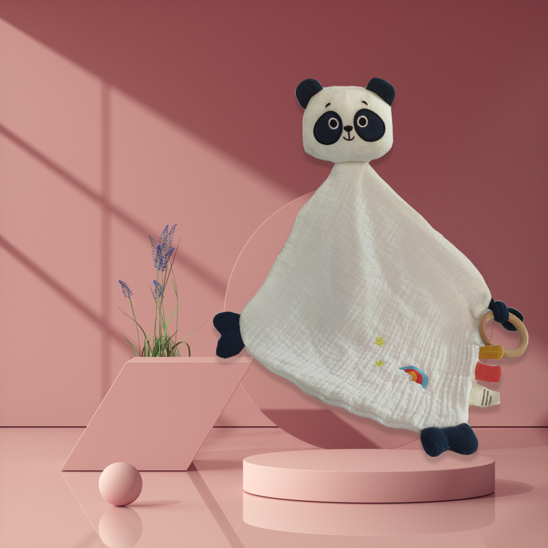 Cotton square panda