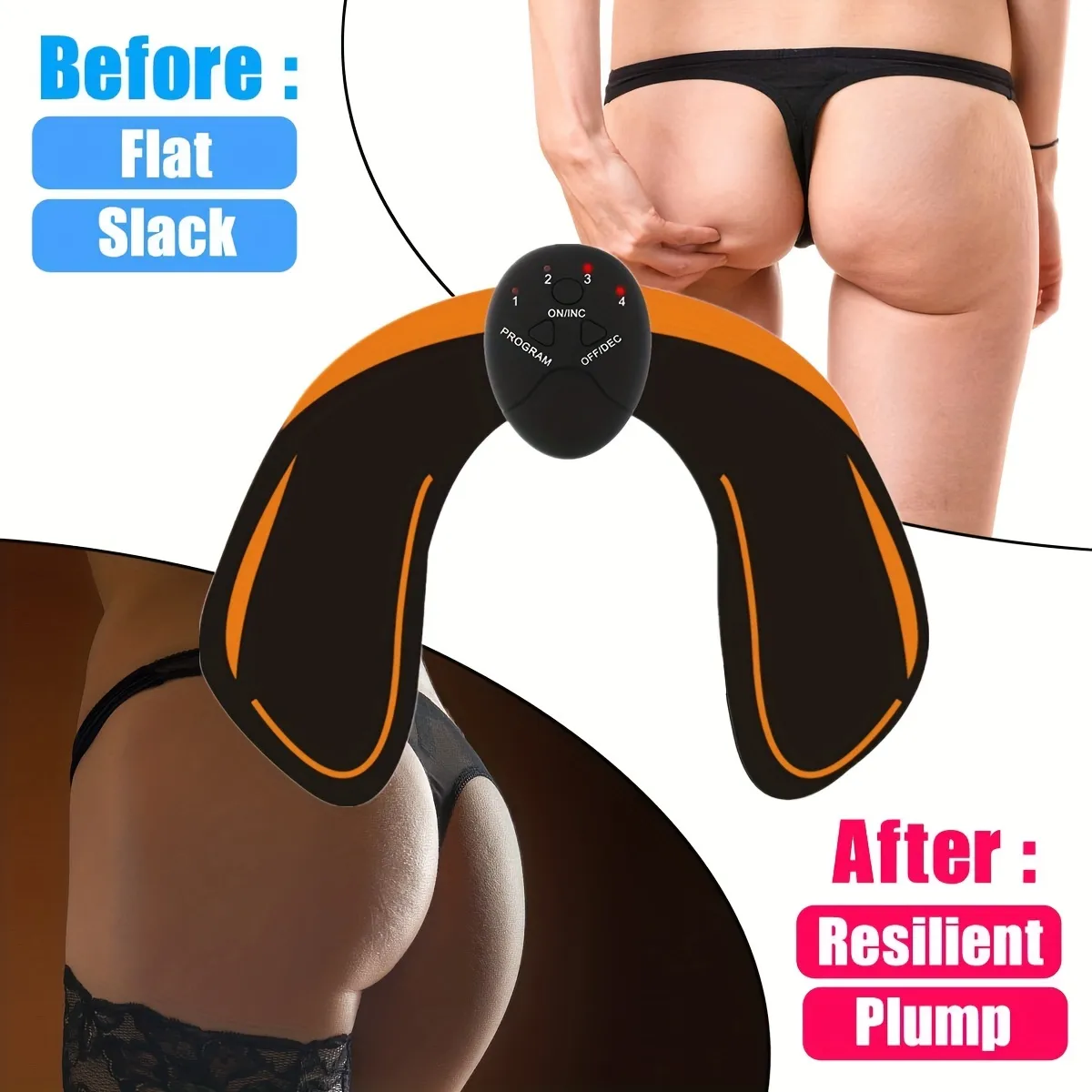 Hip Trainer, Buttock Lift Massage Device Smart Fitness Exercise Gear Home Office, Portable U-Shape Butt Lifting Workout Equipment Gifts For Women – image 6