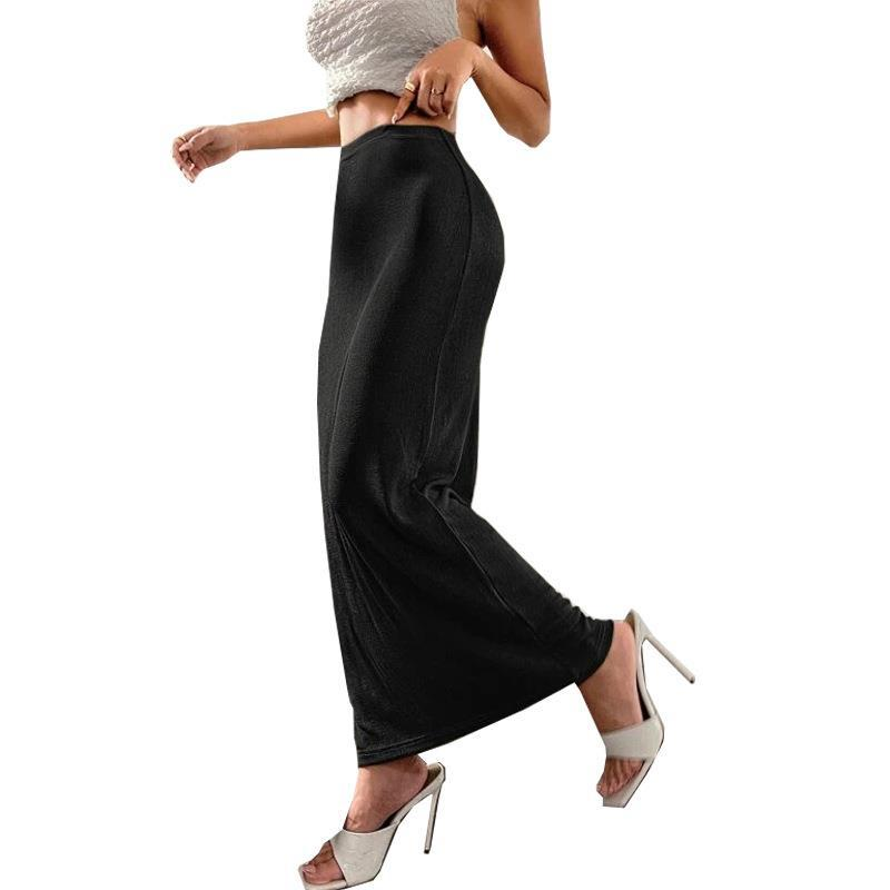 Title 4, Womens Solid Ankle and Hip Wrap Long Skirt. Co...