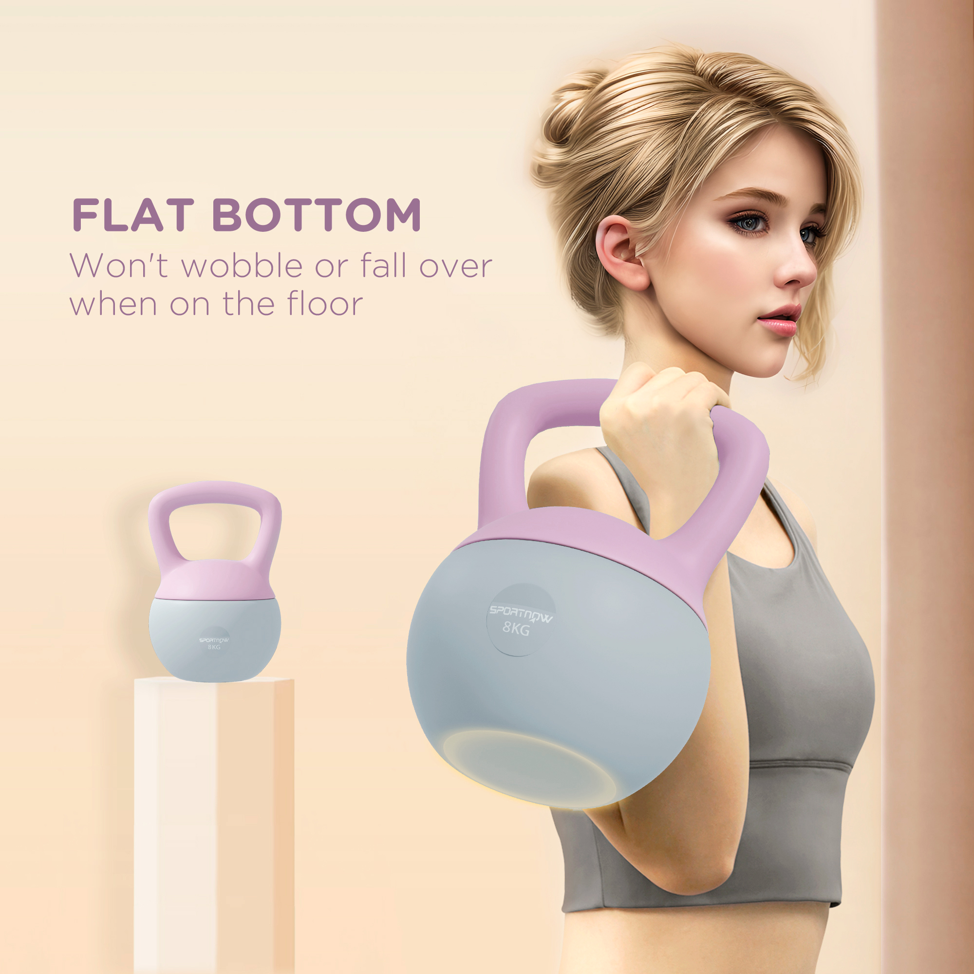 8kg Soft Kettlebell With Anti Slip Handle, Suitable For Home Gym — image 5